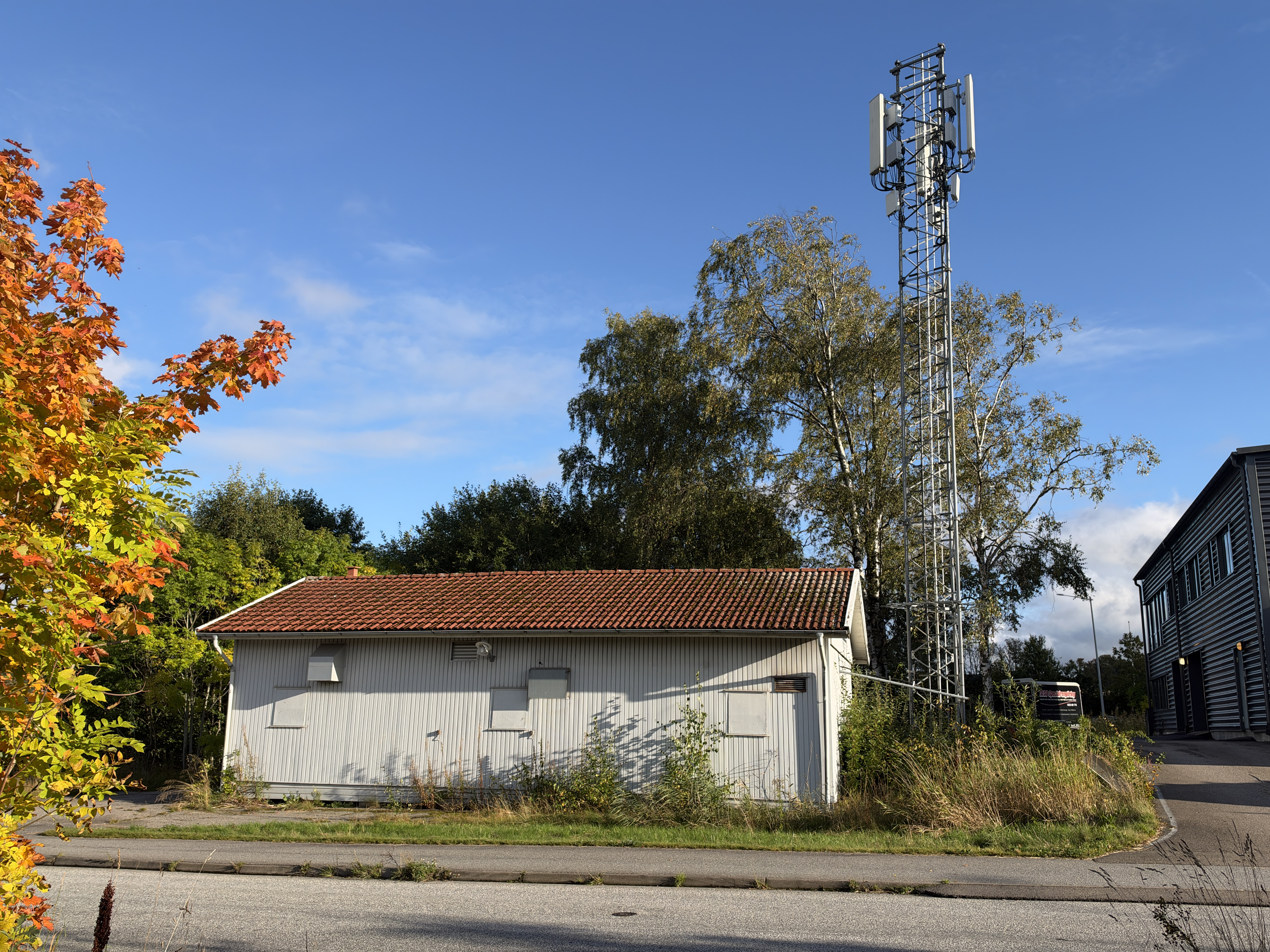 Telestation i Herrestad med OnceWall-fasad sedan 1970-talet