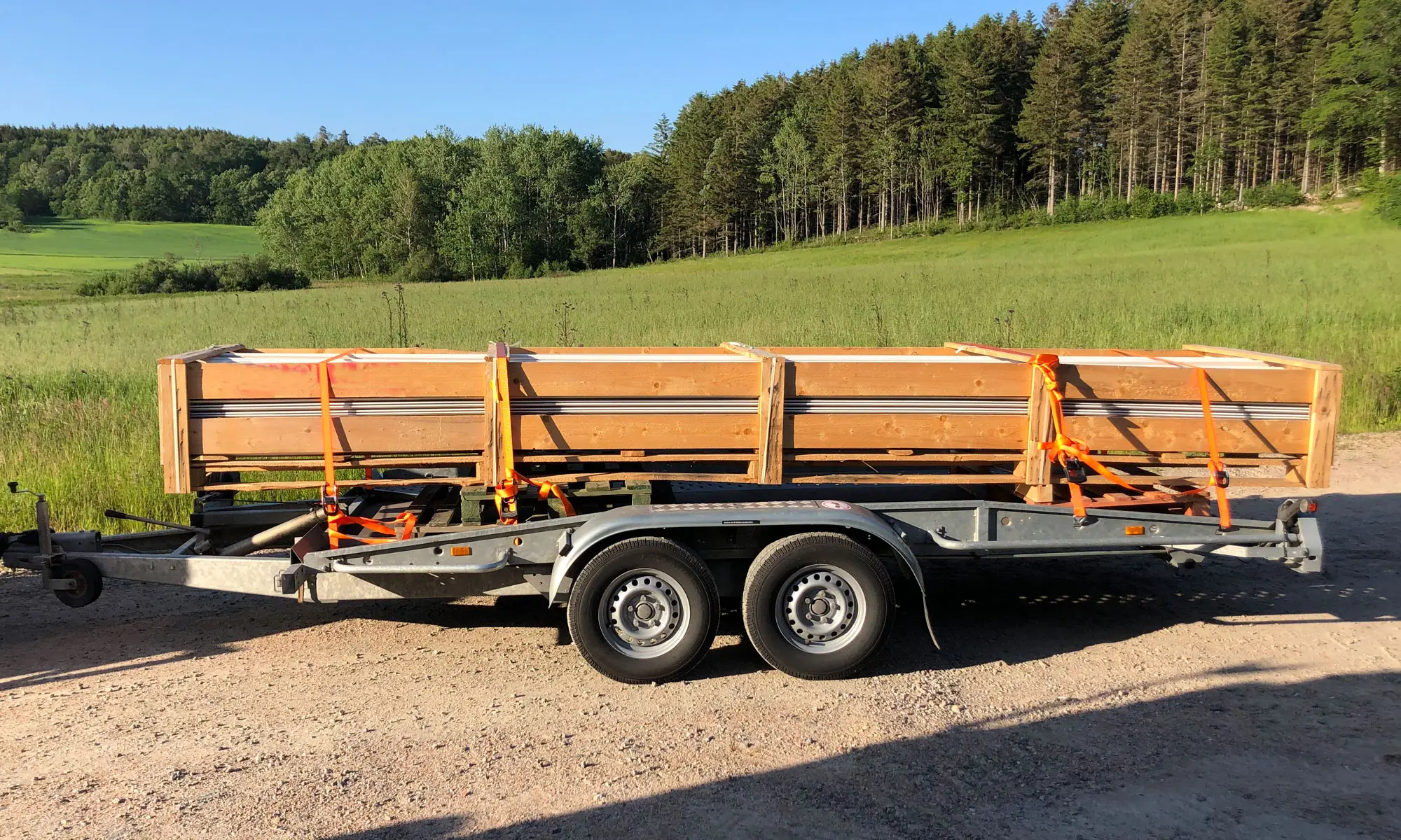 Vällastad kärra med Västkustpanel