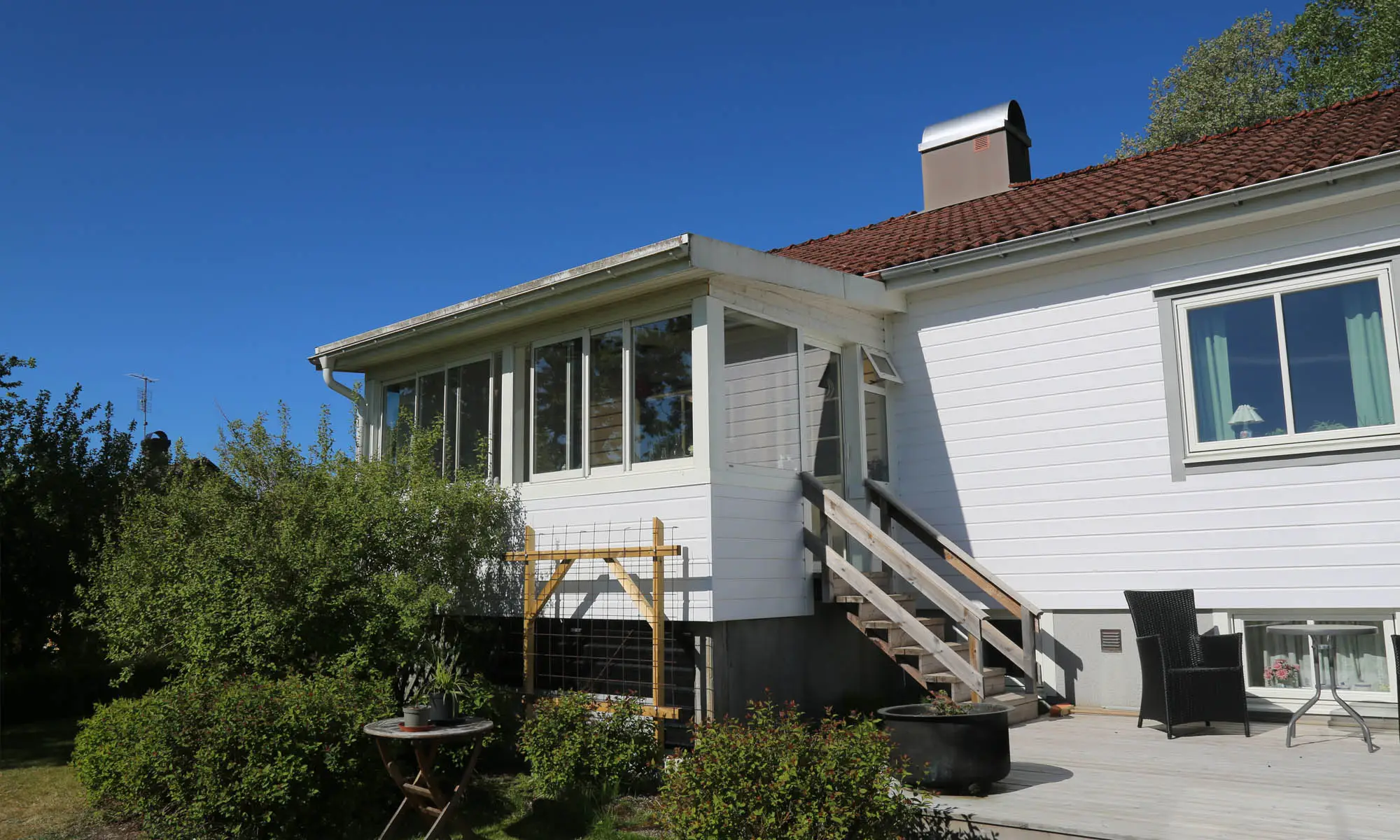 Fasadrenovering i Hedekas