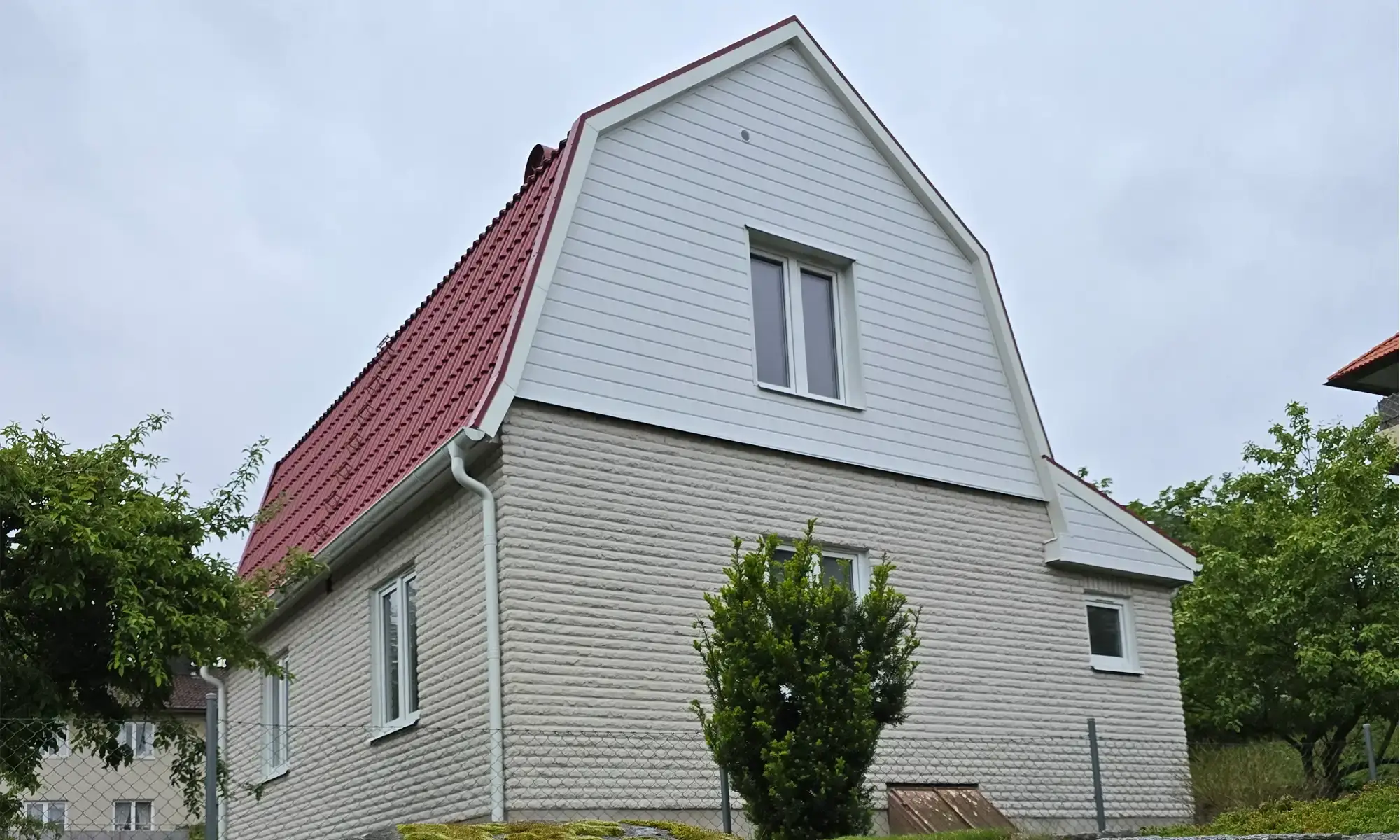 Mansardtak i Borås
