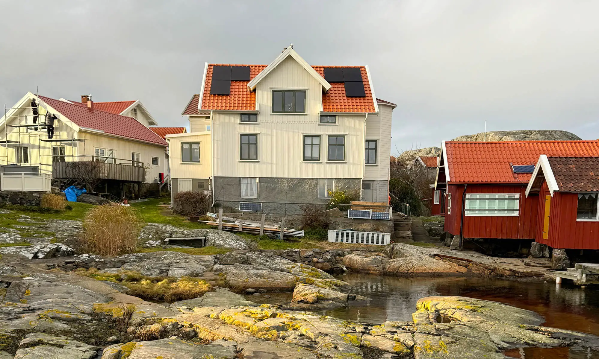 Dubbelfaspanel på Flatholmen