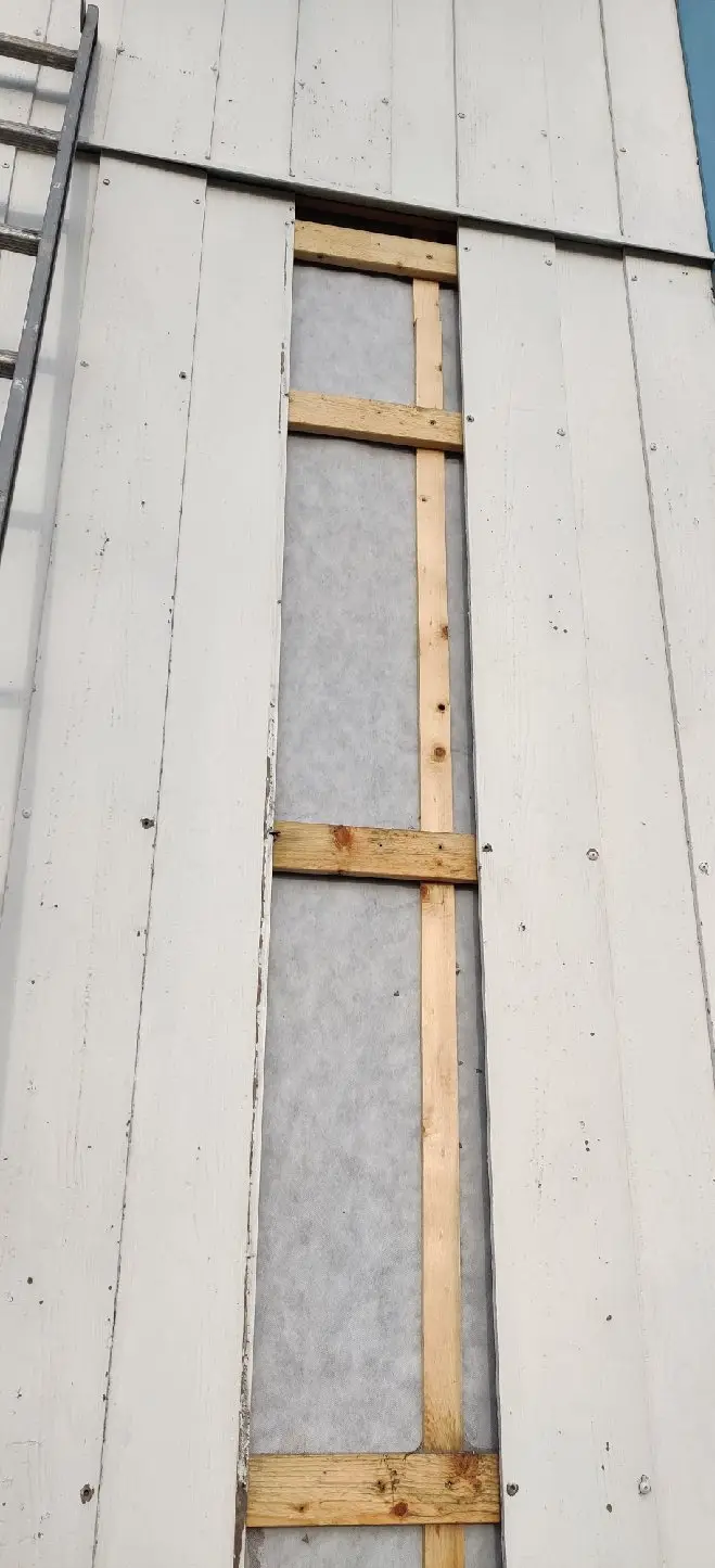 Fibercement med dålig luftspalt