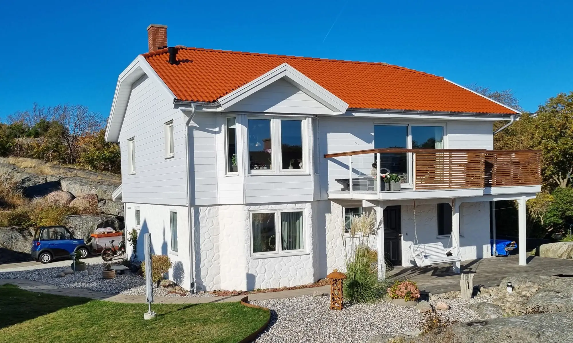 Liggande Sverigepanel på Donsö