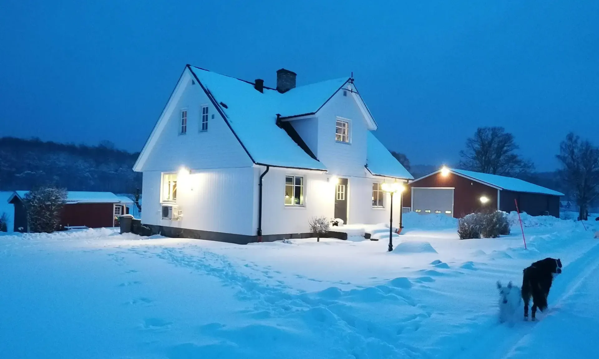 Från eternitfasad i Näsum