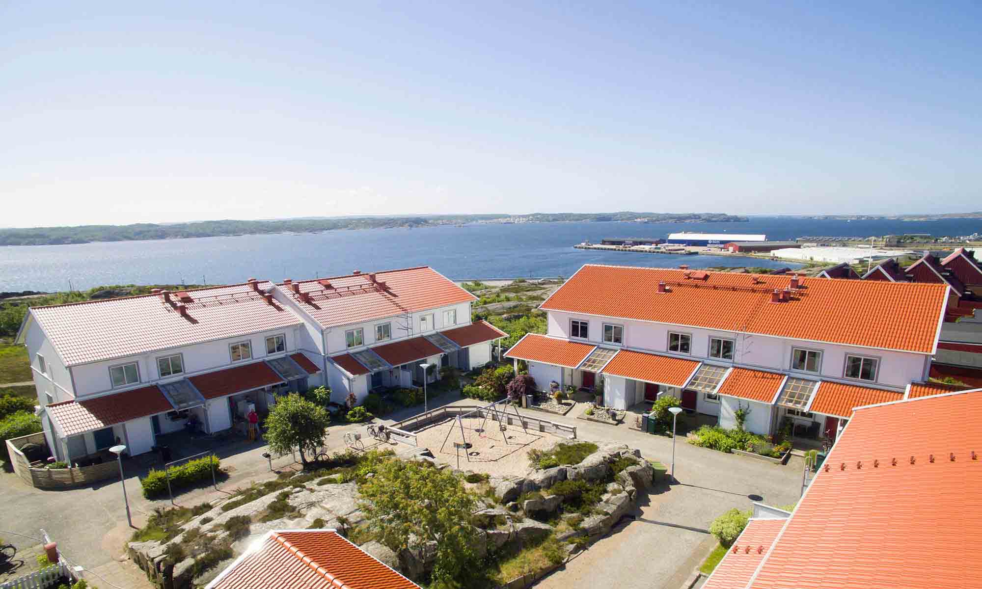 Vy över Almgatans BRF