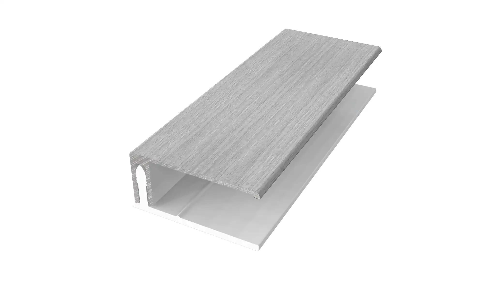 U-Profil (2 Del) Aluminium / PVC Folierad Grå Ceder