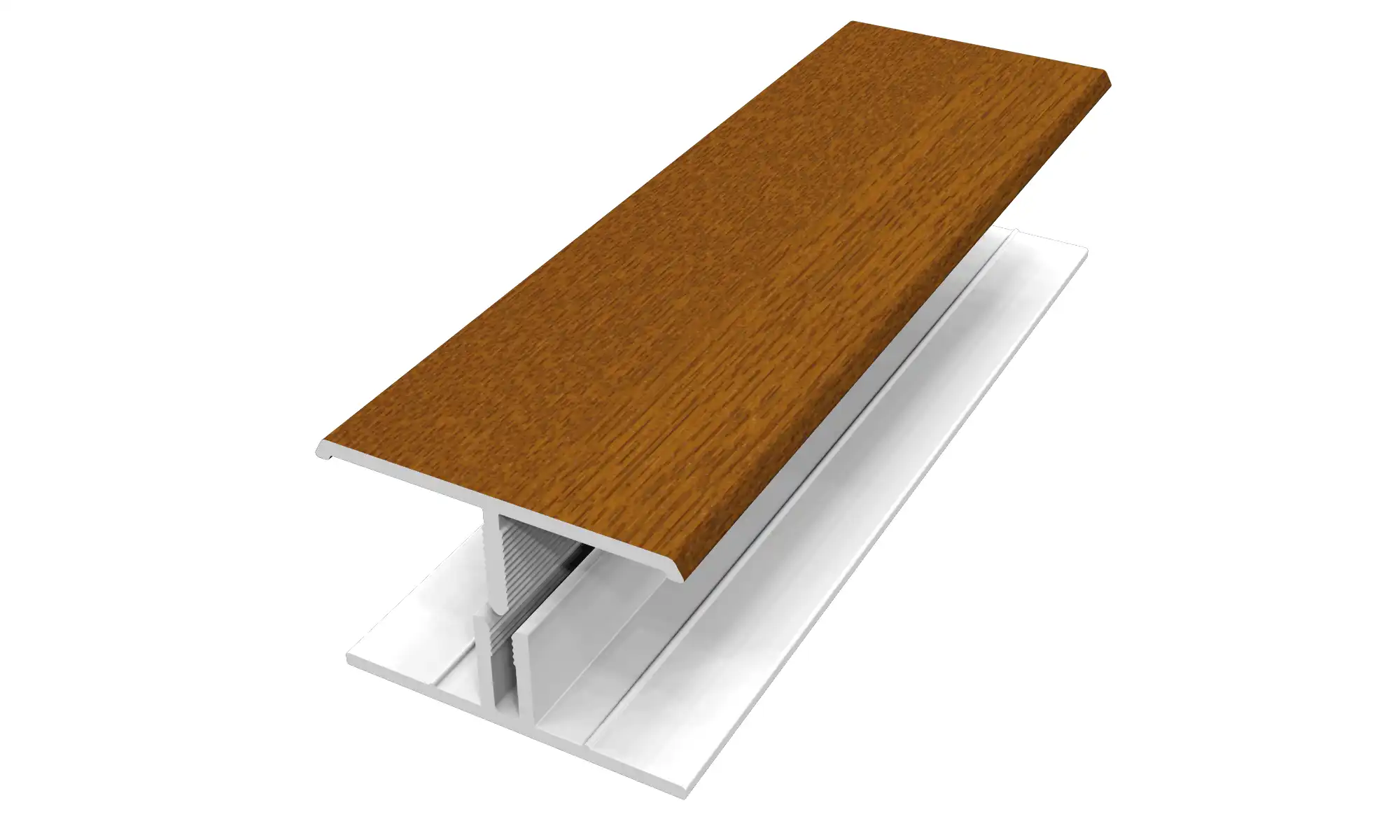 H-Profil (2 Del) PVC/PVC Folierad Ljus ek extra bild 1